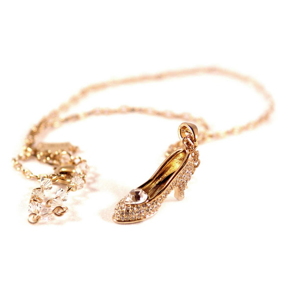 Disney Couture™ Cinderella Glass Shoe Necklace